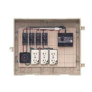 屋外電力用仮設ボックス(ベージュ色)感度電流30mA 1個価格 - 大工道具 