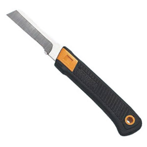 電工ナイフ(ゴムグリップ)デンコーマック ナイフ全長235mm DM-S1B 10個価格 - 大工道具・金物の専門通販アルデ
