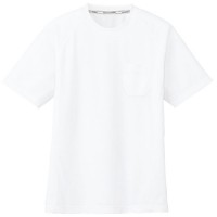 吸汗速乾半袖Tシャツ(ポケットあり) ホワイト S ※取寄品の1枚目