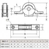 ベアリング入ステンレス戸車(36mm・袖平型)(1箱・12個)の2枚目