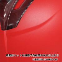 通期孔付き つや消しヘルメットVenti EM 赤 ひさしブルー 受注生産品の2枚目