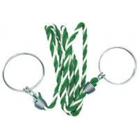 コーン用ロープ 標識 緑×白 12mm×2m ※取寄品の1枚目