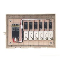 屋外電力用仮設ボックス(ベージュ色)感度電流30mA (1個価格)の1枚目