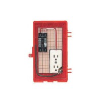 屋外電力用仮設ボックス(赤色)感度電流30mA RB-1A (1個価格)の1枚目