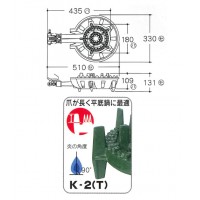 鋳物コンロ K2コンロ(種火付)LPガス※メーカー直送品の2枚目