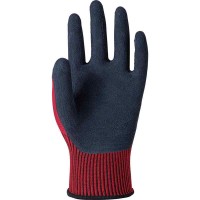 WORK GLOVES 天然ゴムコーティング手袋 ラジアルグリップ ソフト S レッド 10双価格 取寄品の3枚目