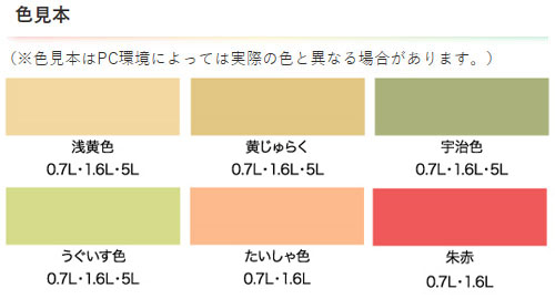 アサヒペン NEW水性インテリアカラー 和室カベ用 浅黄色 (全4色) [5L