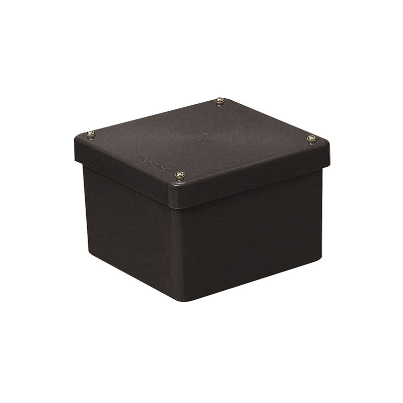 正方形防水プールボックス(カブセ蓋・ノック無)150×150×100mm チョコレート 1個価格 - 大工道具・金物の専門通販アルデ
