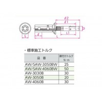 トルコンアンカー ステンレス SAW-BWタイプ SAW-3050BW(1箱・50本価格)の2枚目