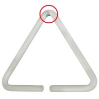 【Mホワイト】 腰道具&ハーネス用アタッチメント 軸径6ｍｍ 内径45ｍｍ 開口部3ｍｍ 受注生産品の4枚目