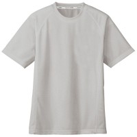 吸汗速乾半袖Tシャツ(ポケットナシ) シルバー M ※取寄品の1枚目