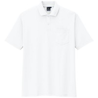 制電・防透・消臭 半袖ポロシャツ ホワイト 5L ※取寄品の1枚目