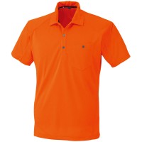 半袖ポロシャツ オレンジ 3L ※取寄品の1枚目