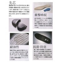 安全靴 高機能静電・セフティシューズ JSAA規格 27.0cm ホワイトの3枚目