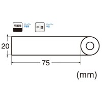 スモールドレッサー 平面用 研磨サイズ 20×75mm 中目 ブラック・レッド 取寄品の2枚目