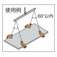 横吊クランプ(ロックハンドル式)1.0トン (クランプ範囲：1～30mm)の2枚目