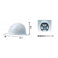 ABS製ヘルメット(高通気タイプ)の2枚目