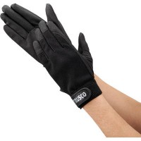 PU薄手手袋(エンボス加工)ブラック Mの1枚目
