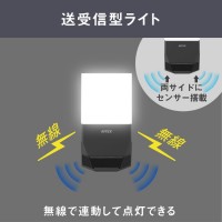 ライテックス 無線連動 センサーライト ソーラー式 3Wx1灯 (送受信型) 取寄品の4枚目
