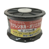 モツレン水糸リール巻 黒 太0.8mm×270m （1巻価格）の1枚目