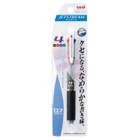 油性ボールペン 4色 0.7mm SXE4-500-07 1P 透明 【10パックセット】 取寄品の1枚目