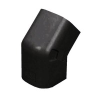 エアコン配管材ダクト出ズミ45°(70型)黒 (1個価格)の1枚目