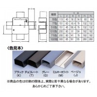 プラスチックダクト用 分岐ボックス(3方出)(1010型)(1個価格)の2枚目