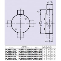露出用丸形ボックス(平蓋・2方出)適合管VE14 ミルキーホワイト PVM14-2SM (1個価格)の2枚目