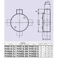 露出用丸形ボックス(平蓋・3方出)適合管VE22 ベージュ (20個価格)の2枚目