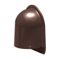 パイプフード(鐘型)寒冷地仕様 ルーバー付 サイズ150 チョコレート(1個価格)の1枚目