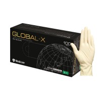 グローバルエックス GLOBAL-X 医療用ラテックスグローブ L 100枚入/箱 取寄品の1枚目