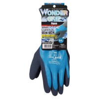 WONDER GRIP 天然ゴムコーティング手袋 アクア ライトブルー L 取寄品の4枚目