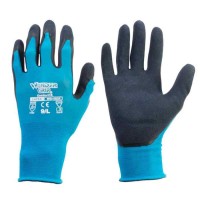 WONDER GRIP 天然ゴムコーティング手袋 コンフォート18 ライトブルー M 取寄品の3枚目