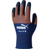 WORK GLOVES 天然ゴムコーティング手袋 ロック&フィット XL ネイビー&オレンジ 10双価格 取寄品の1枚目