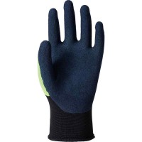 WORK GLOVES 天然ゴムコーティング手袋 コンフォートプラス S イエロー 10双価格 取寄品の3枚目