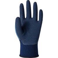 WORK GLOVES ハイブリッドコーティング手袋 ラジアルグリップ ハード S ネイビー 10双価格 取寄品の3枚目
