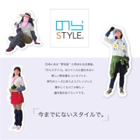 のらSTYLE レディース プリントフルジップヤッケ ペアー/チャコール Mサイズ 取寄品の3枚目